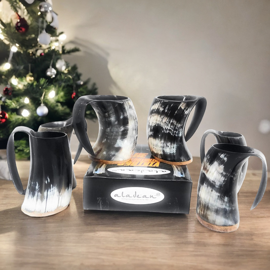 A Stylish Toast: Aladean's Viking Drinking Horns for Weddings and Celebrations