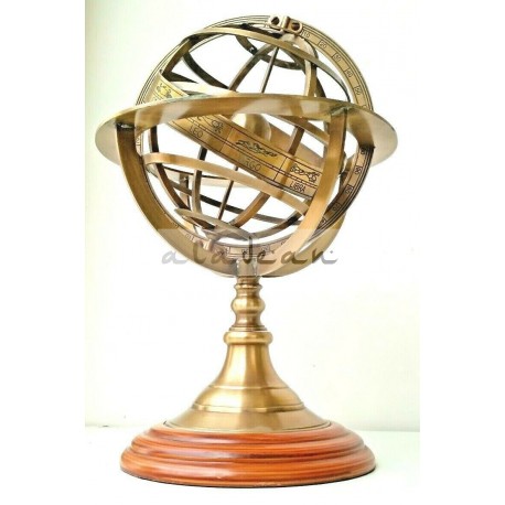 Brass Globe & Armillary