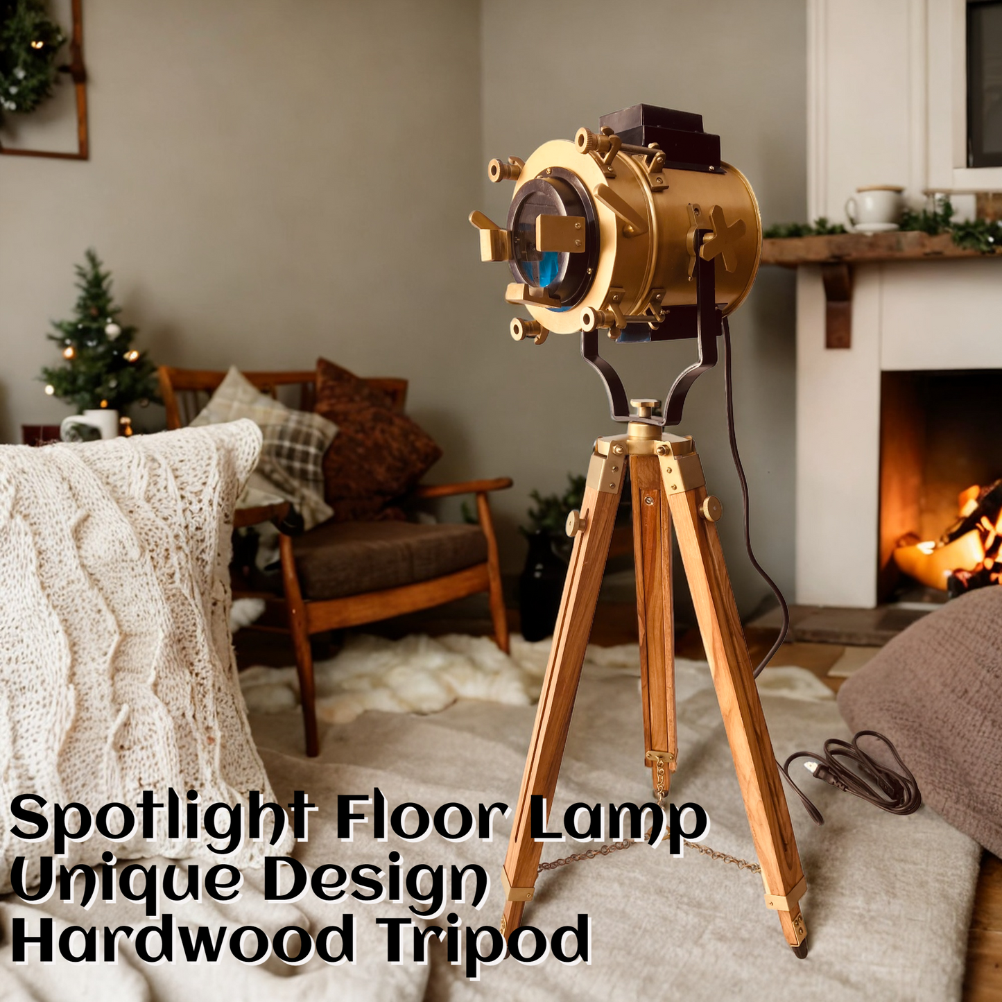 Vintage Spotlight Floor Lamp