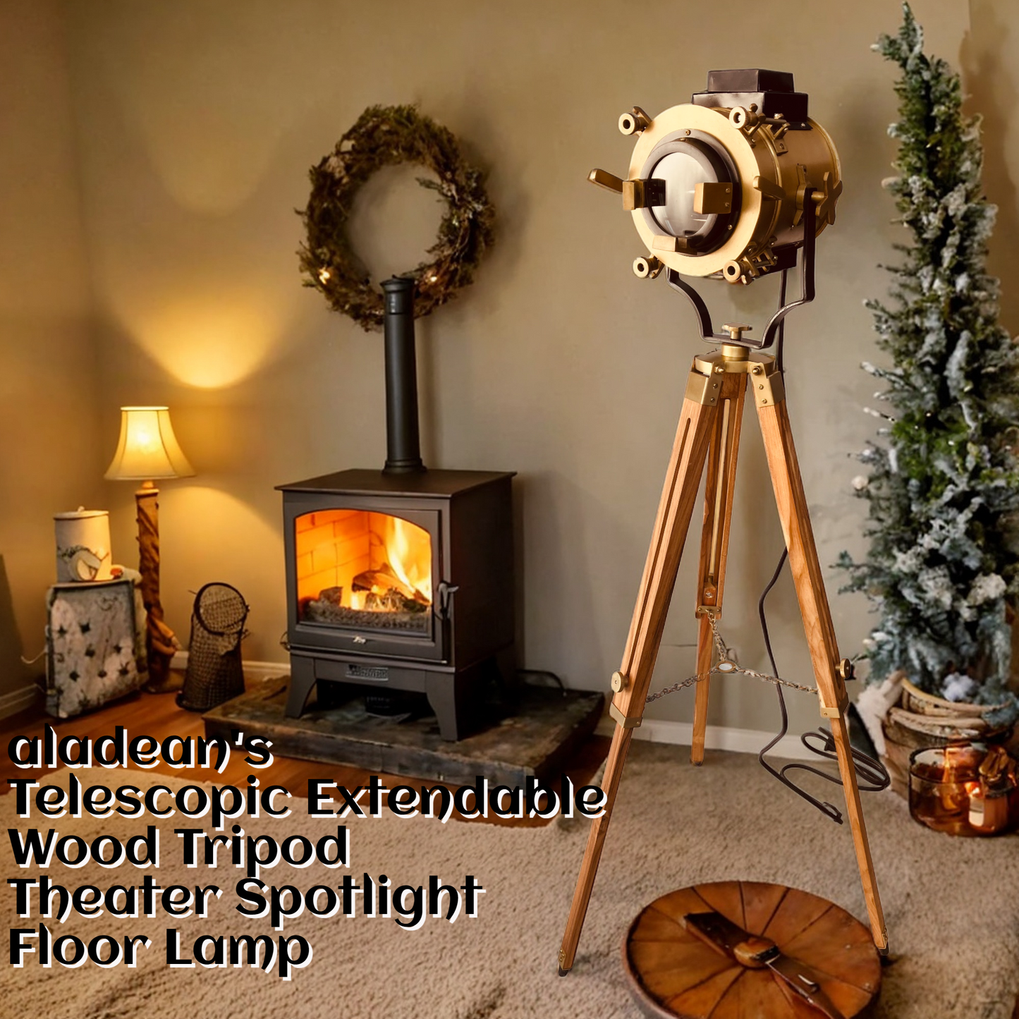 Vintage Spotlight Floor Lamp