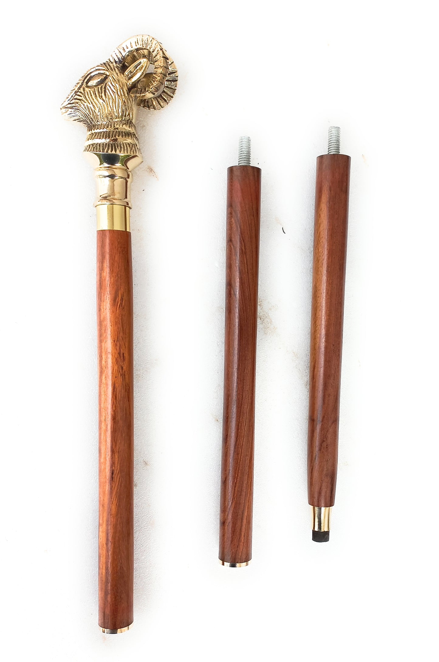 Aries Zodiac - The Ram head Handle Walking Cane Stick