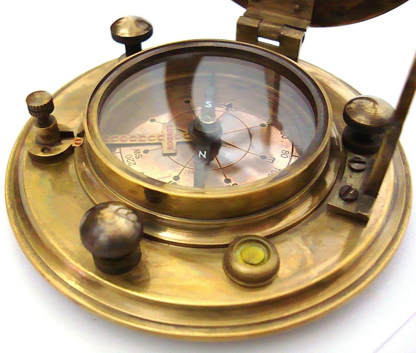 Solid Brass Sundial Compass - Gilbert & Sons London