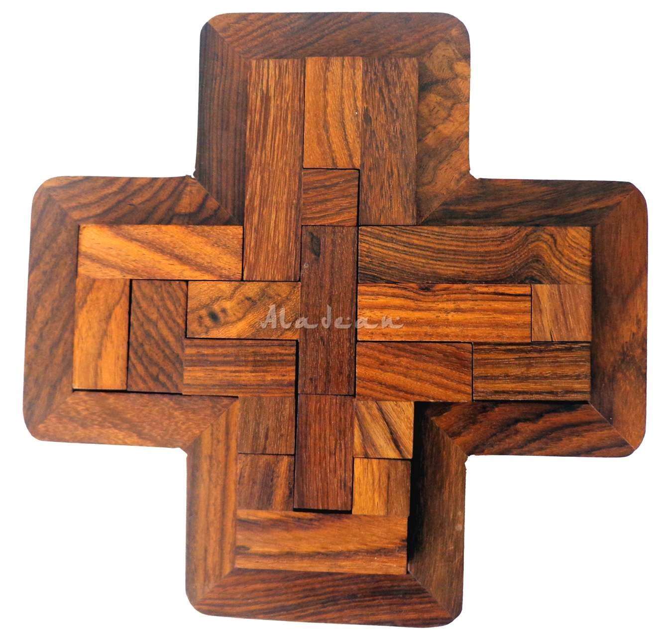Plus Tangram Wood Puzzle