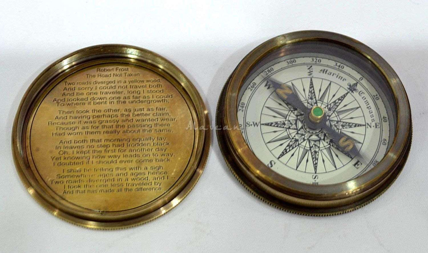 Brass Pocket Compass