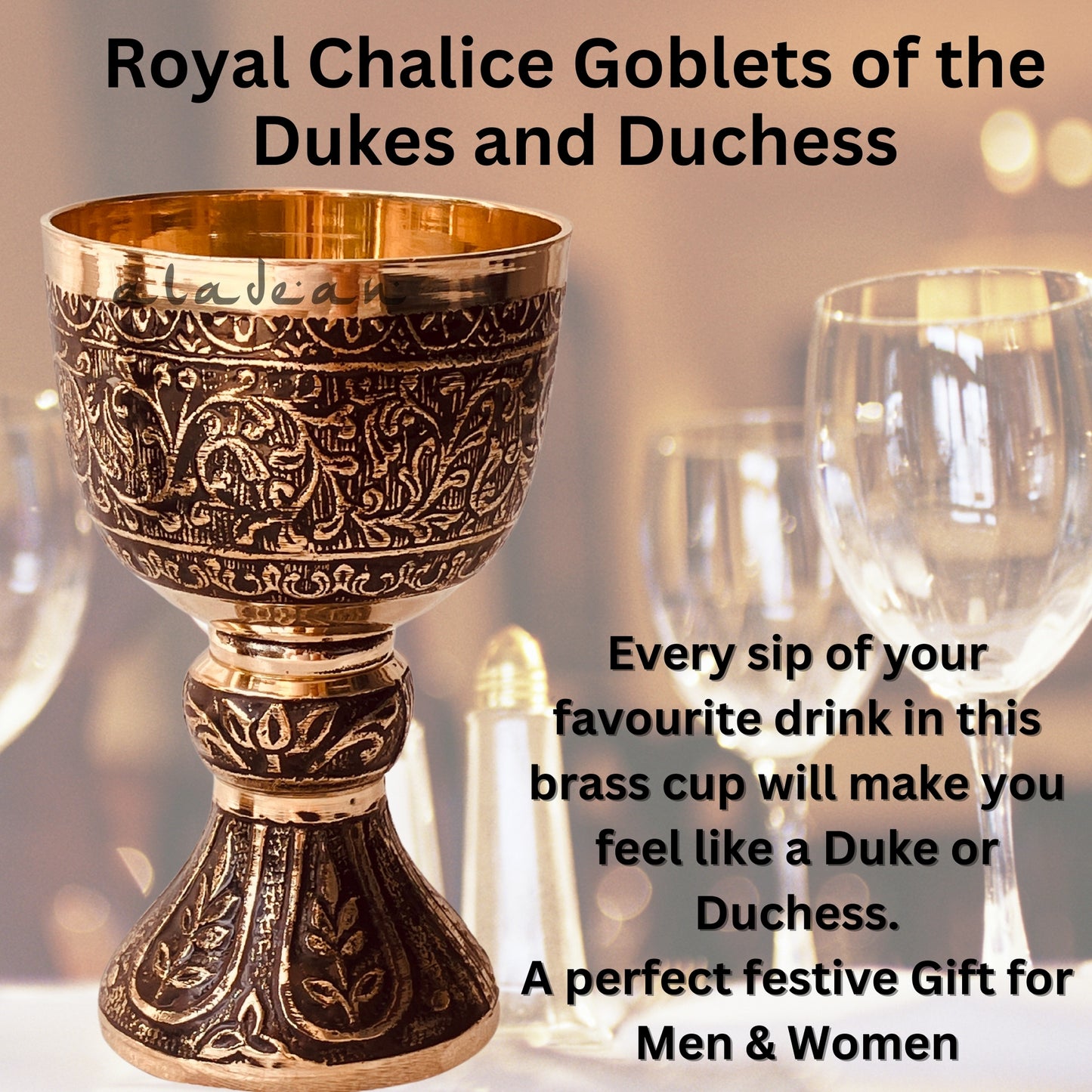 Mittelalterlicher Kelch - Dukes Brass Wine Cup