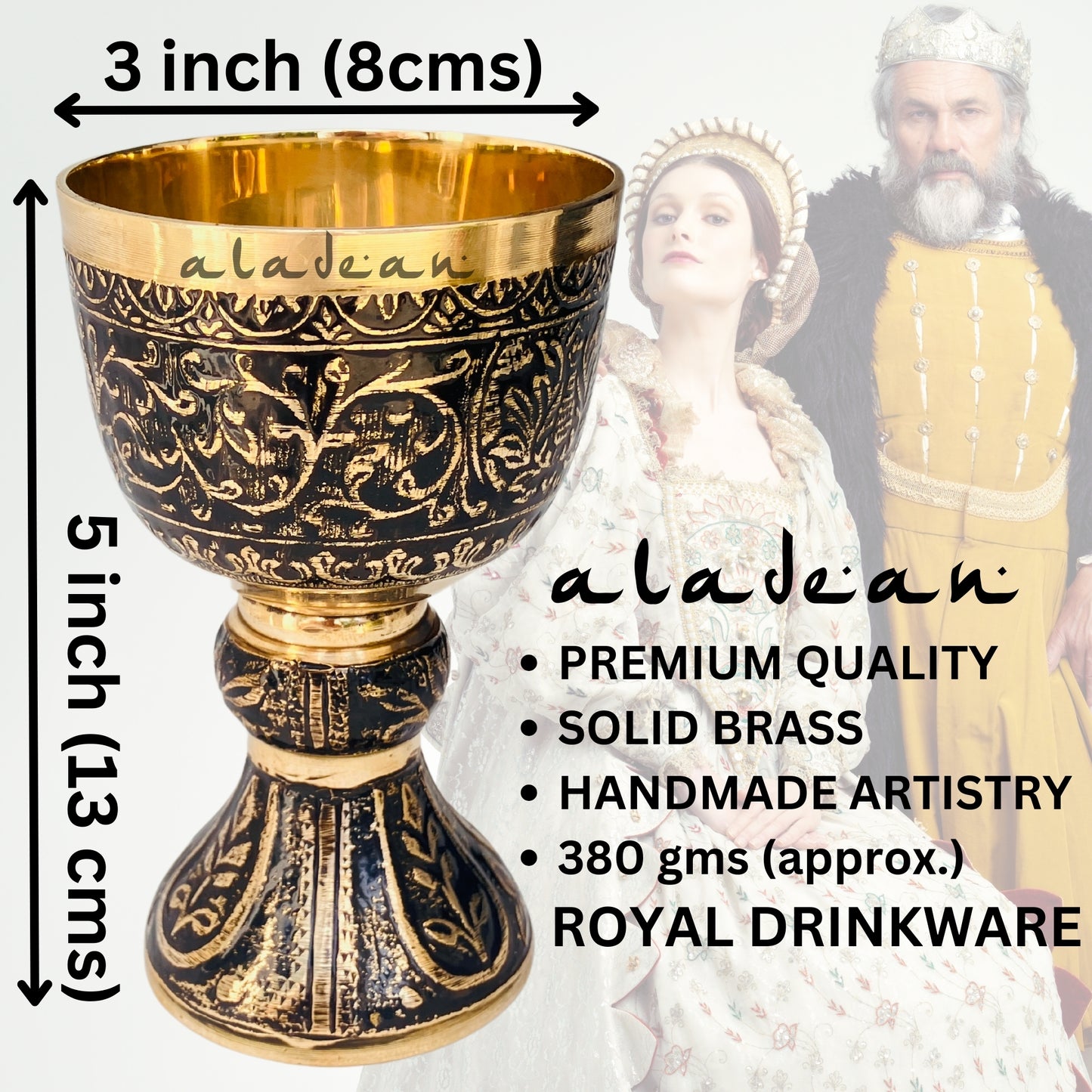 Mittelalterlicher Kelch - Dukes Brass Wine Cup
