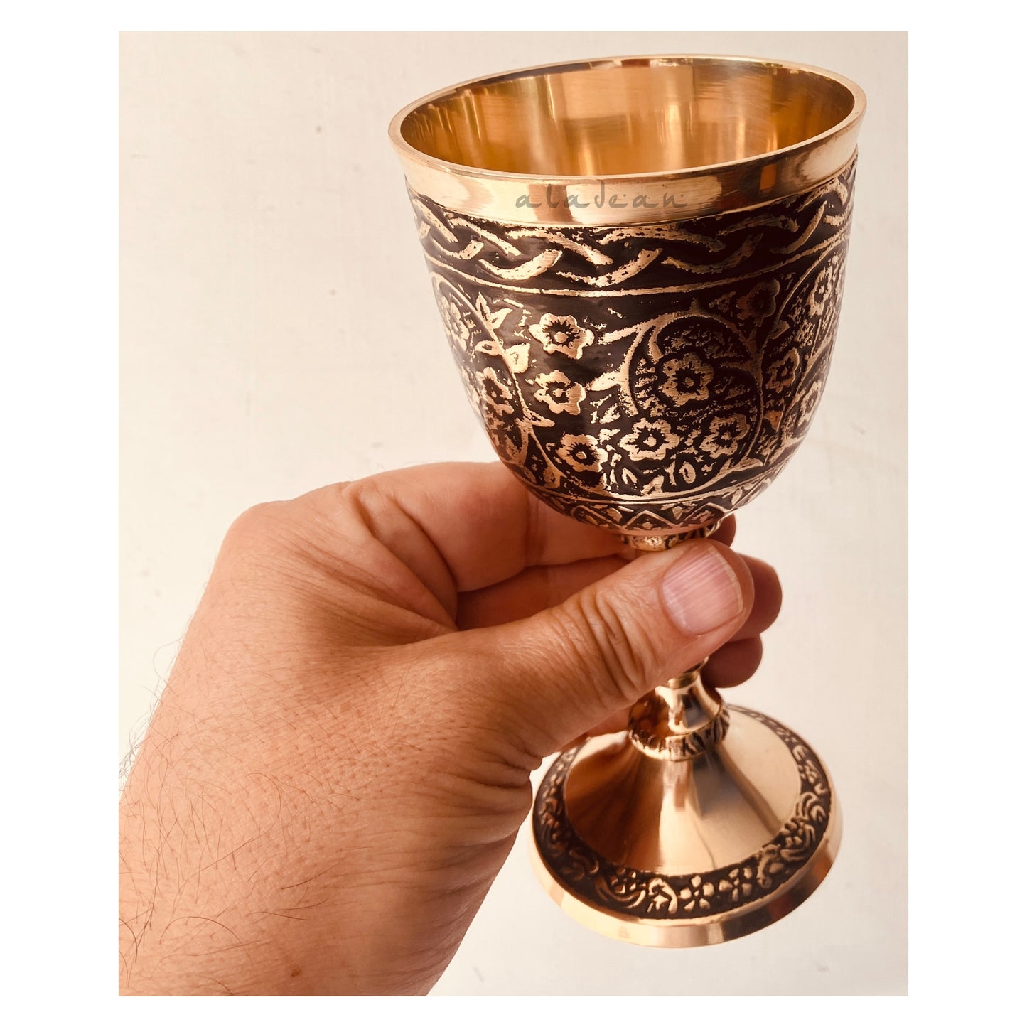 Medieval Goblet Czar's Vintage Chalice Brass Wine Cup