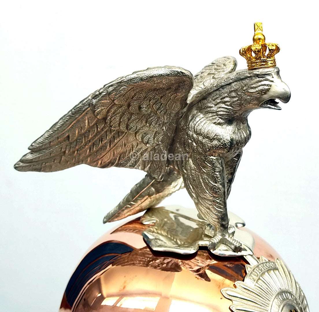 Prussian Eagle Pickelhaube Gift for Men M 1860 Preußen Garde Kürassier Mannschaften Metalhelme Pickelhauben Copper Silver German Officer Helm WWI WWII