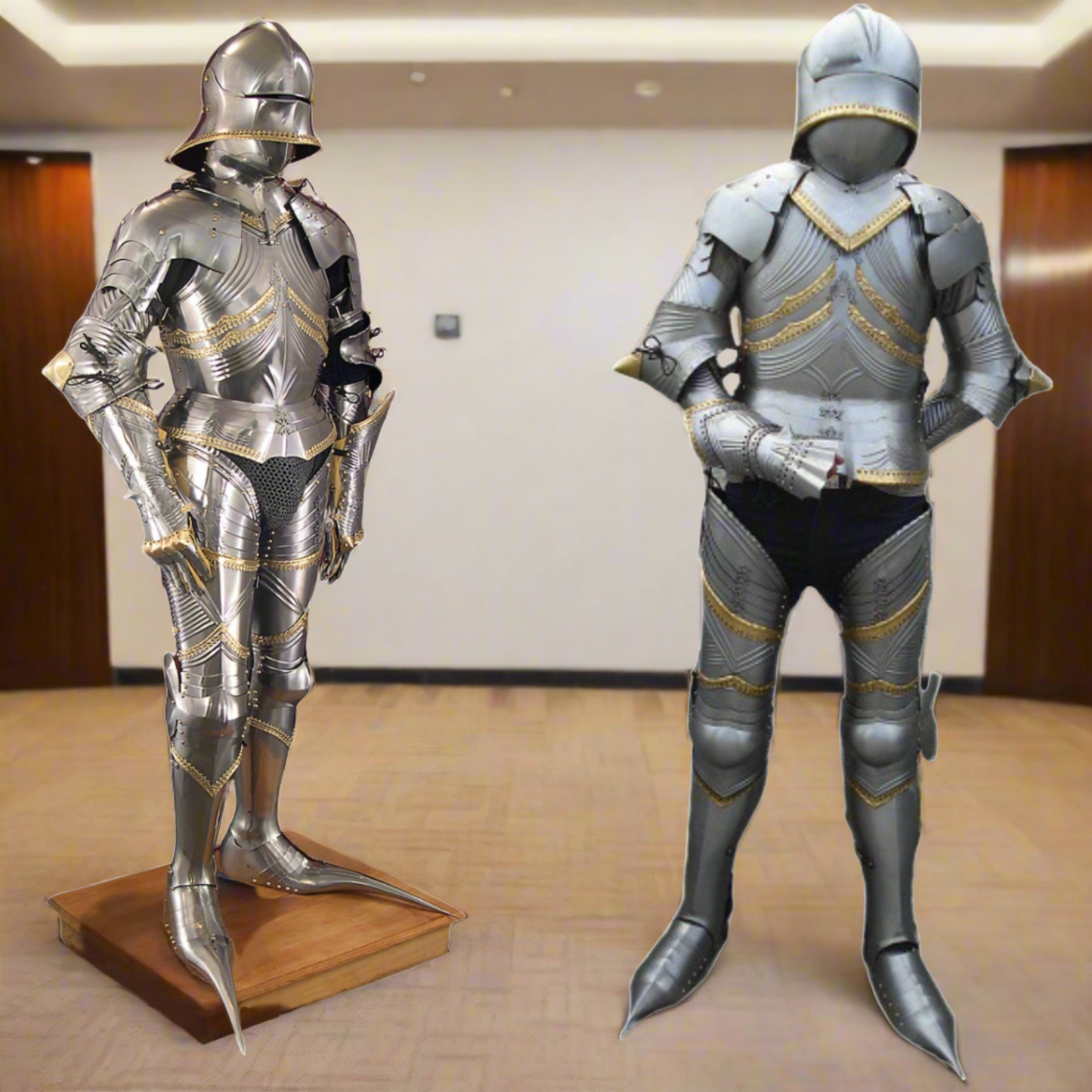 Costume d'armure gothique de l'archiduc Sigismond Costume d'armure médiévale