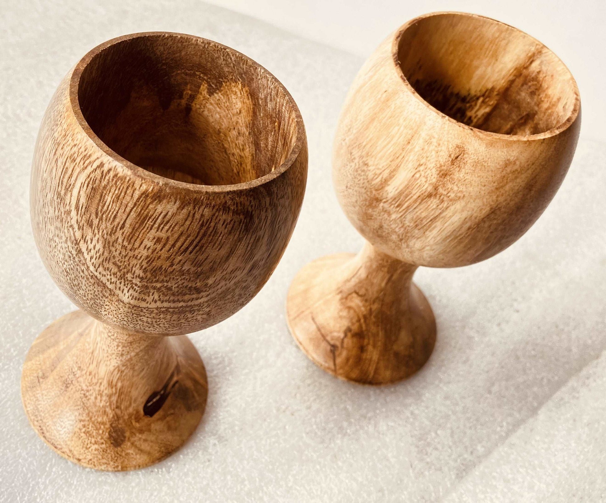 Vintage Chalice Wooden Wine Goblet Communion Drinking Cup 5oz