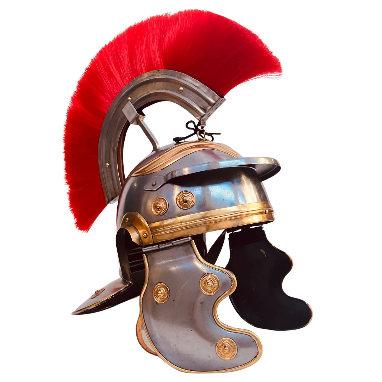 Roman Helmet | Authentic Roman Centurion Headgear for Cosplay, Reenactments, Theater, and Collectors