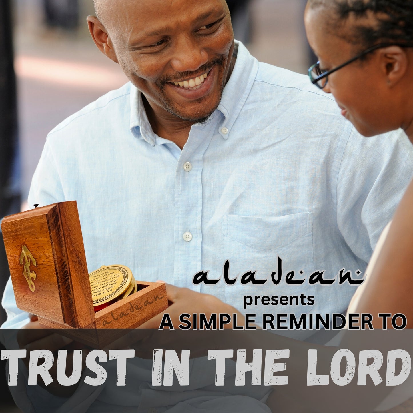Trust in The Lord (Proverb 3:5,6) Engraved Compass Inspirational Gift