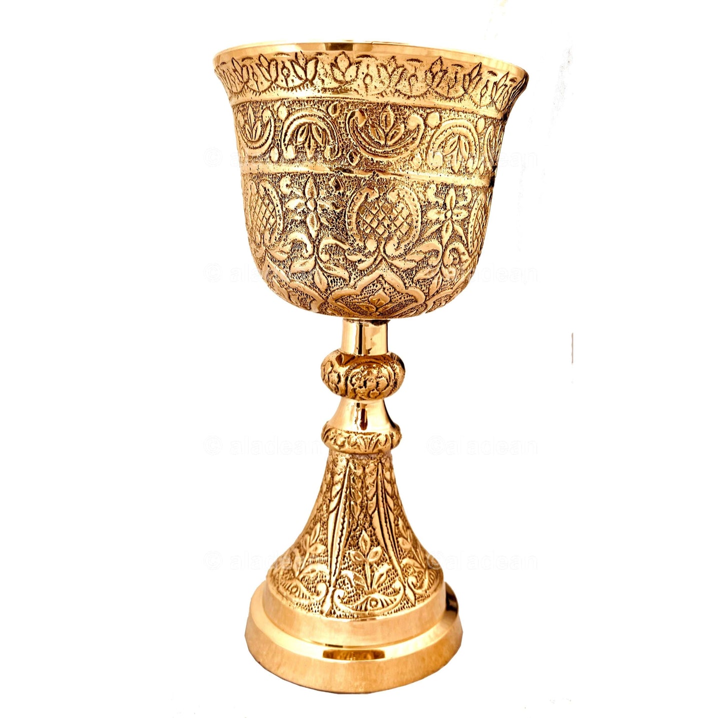 Vintage Chalice Goblet Brass Royal Wine Cup of the Highness