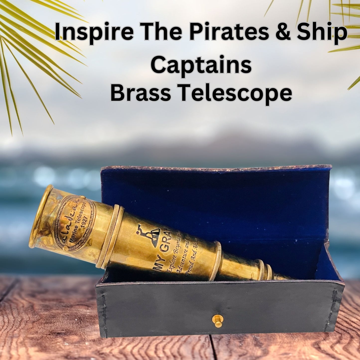 Vintage Pirate Spyglass Telescope -16" Meaningful gift for Grandson from Grandparents