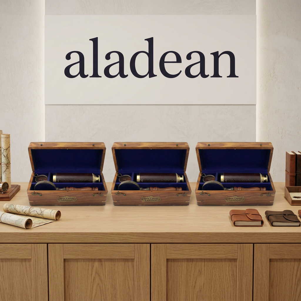 UK-inspired explorer gift-set showroom concept