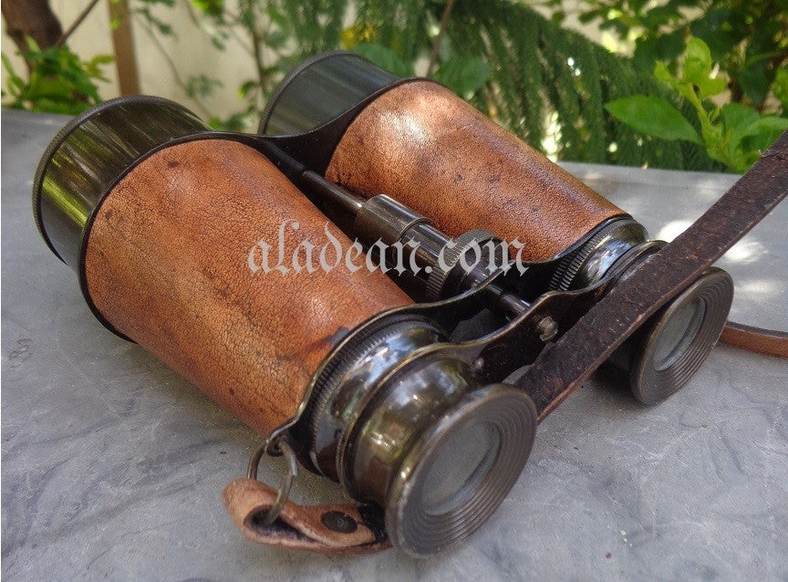 Antique Brass Spyglass Binocular