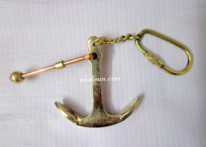 Brass Anchor Key Chain