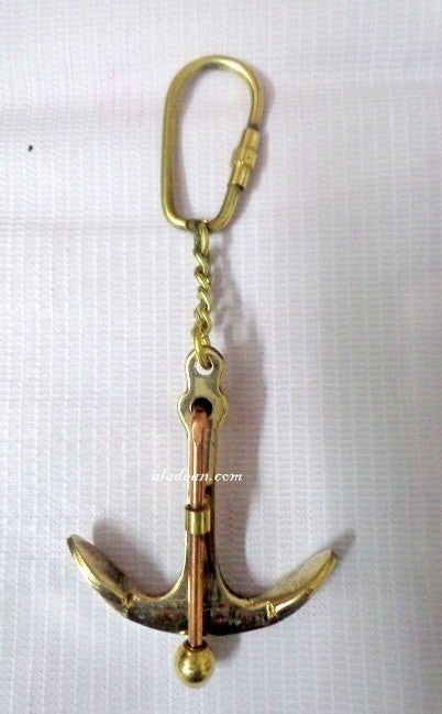 Brass Anchor Key Chain