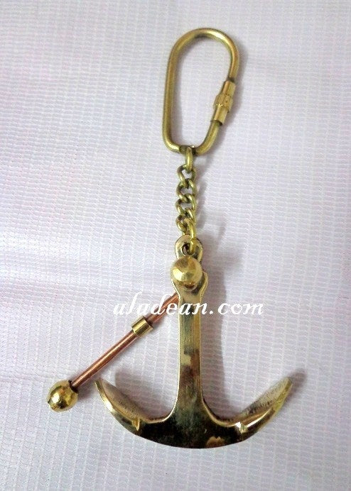 Brass Anchor Key Chain