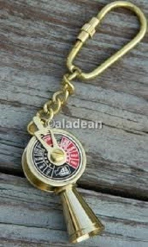 Messing Schiff Telegraph Schlüsselanhänger Schlüsselanhänger personalisiert