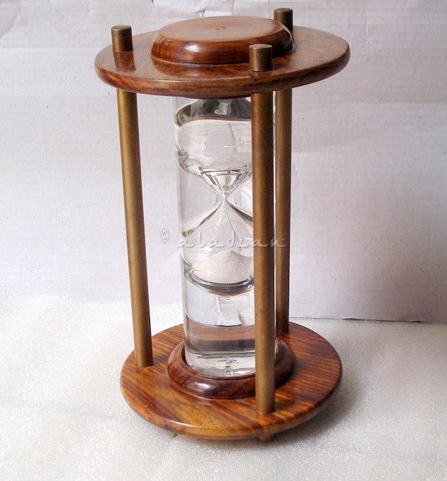 Liquid filled Sand Timer Wood handicraft