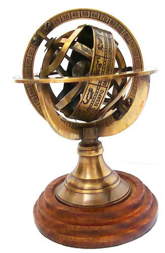 Armillarsphären-Globus aus Messing