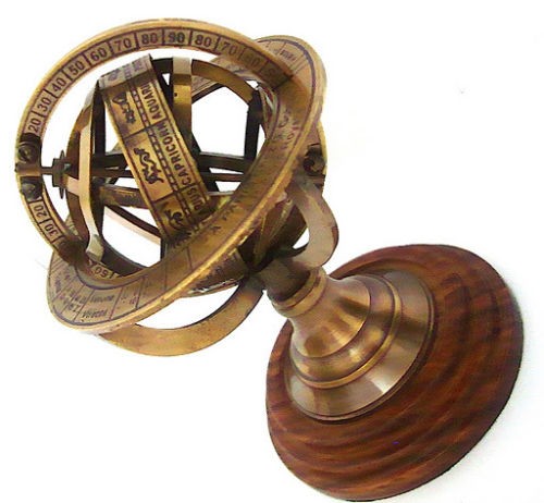 Armillarsphären-Globus aus Messing