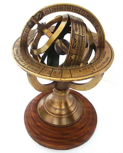 Armillarsphären-Globus aus Messing
