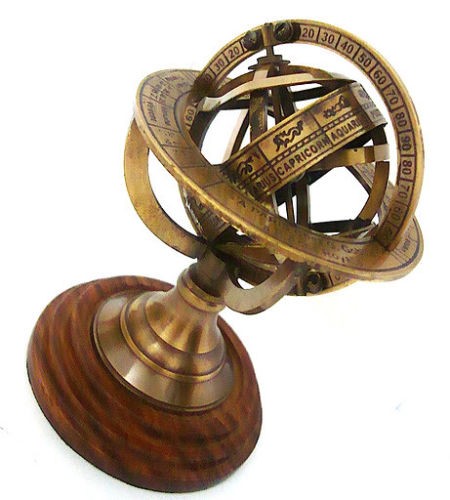 Armillarsphären-Globus aus Messing