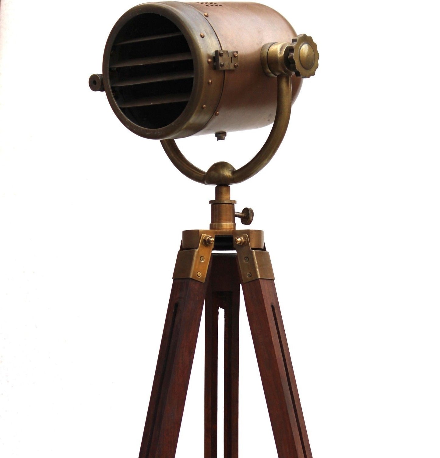 Vintage floor lamp searchlight tripod