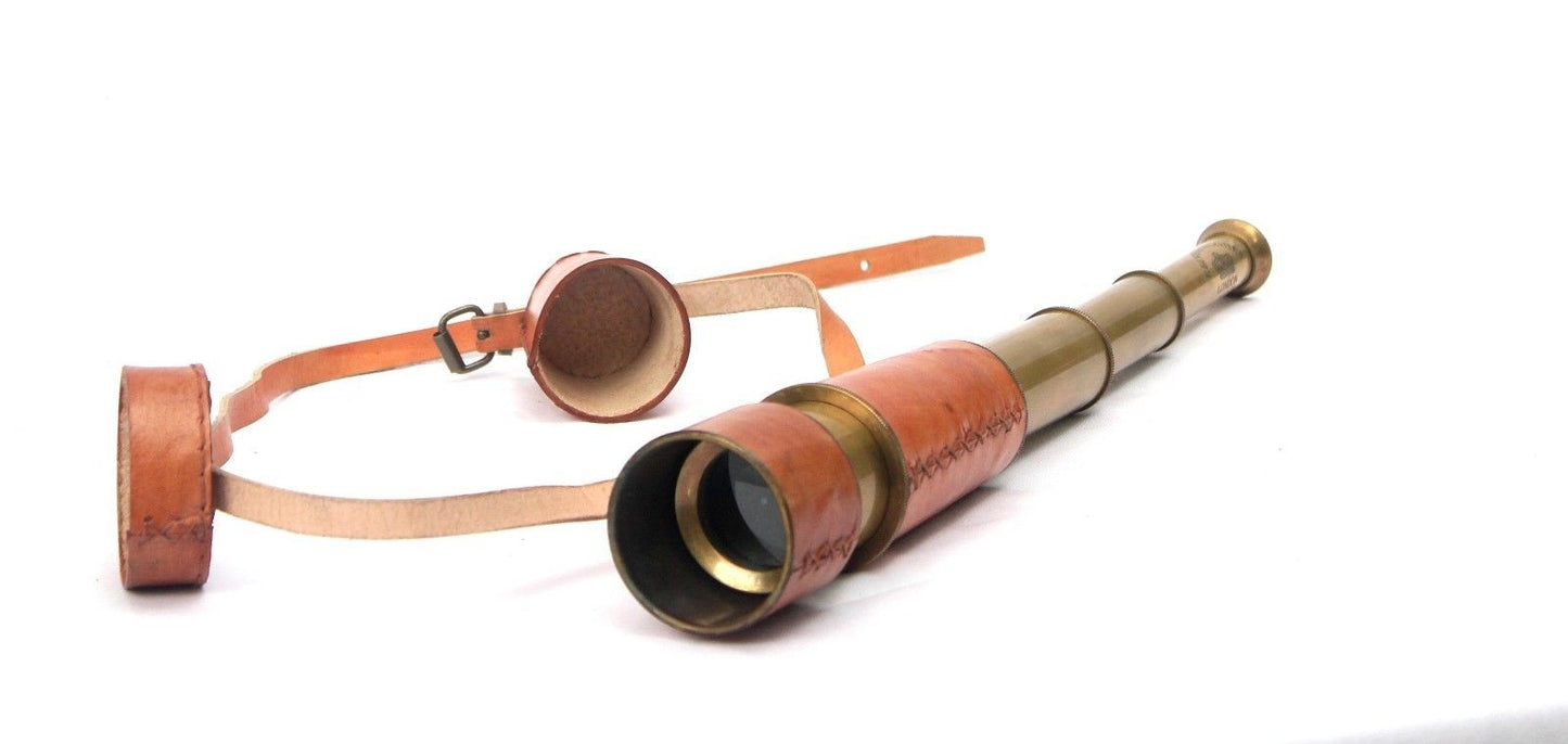 Télescope en cuir de la Marine Early Navy