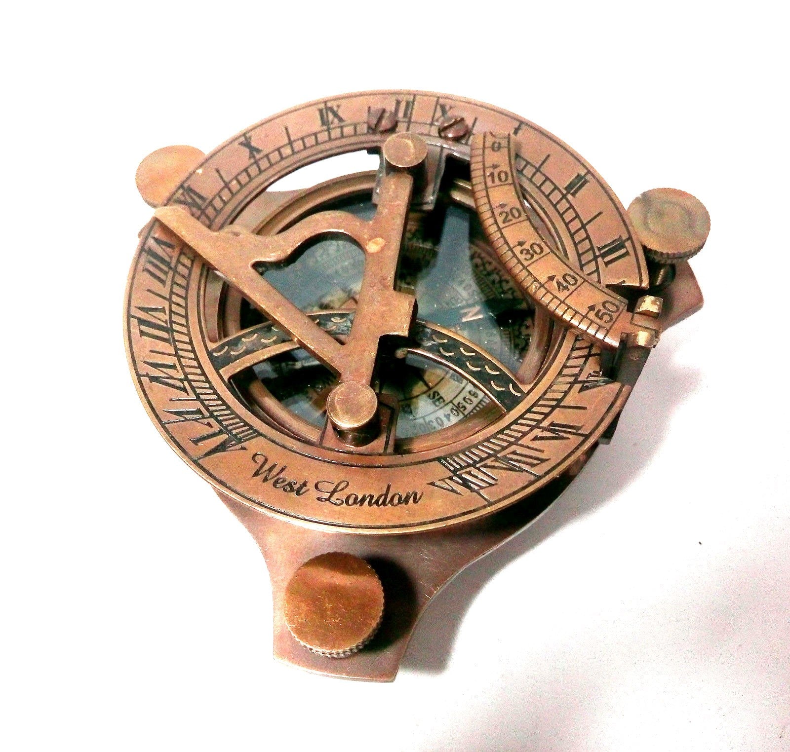 Bronze Sundial Compass