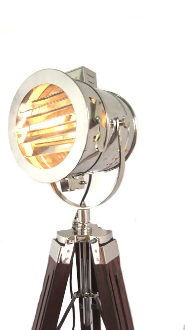 Design-Suchscheinwerfer Spotlight Teleskop-Stativ-Stehleuchte