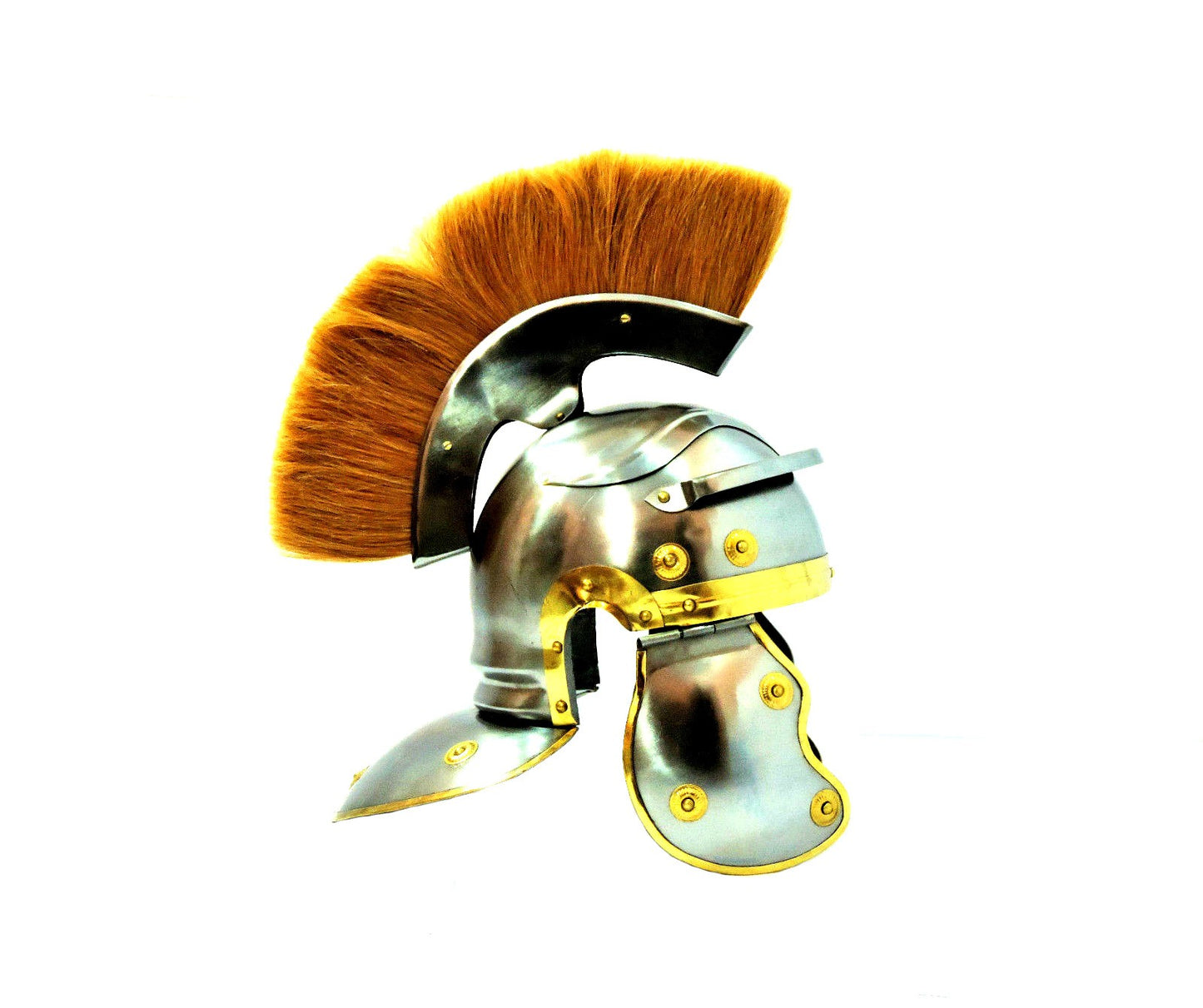 Ancient Armor Medieval Imperial Roman Centurion helmet Golden Crest Wholesale
