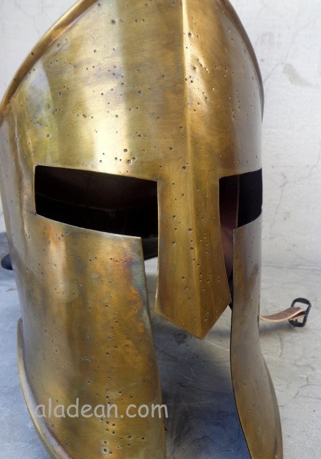 300 Movie Spartan King Leonidas Metal Armour Helmet