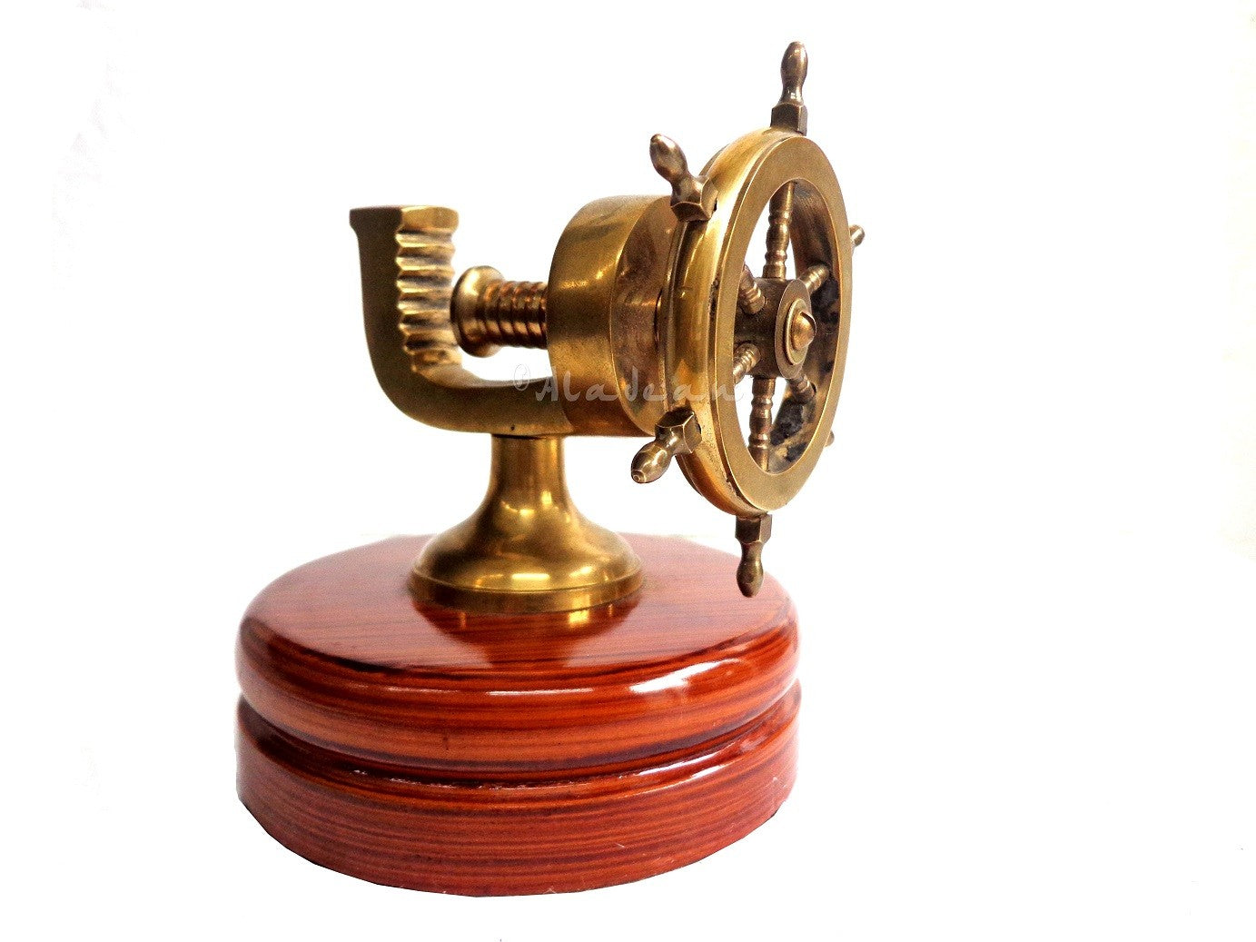 Brass Ship Wheel Nut Cracker