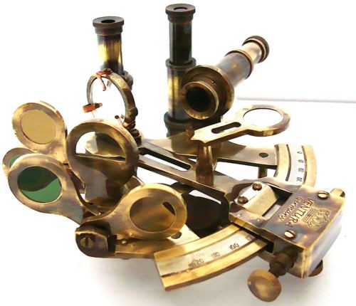 Brass Ship Sextant German Pattern