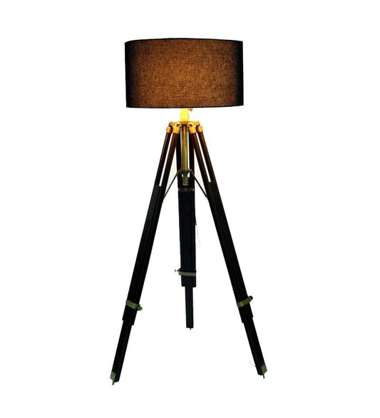 Hollywood Lampshade on Floor Lamp Tripod