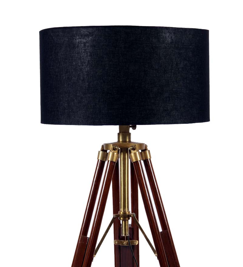 Hollywood Lampshade on Floor Lamp Tripod