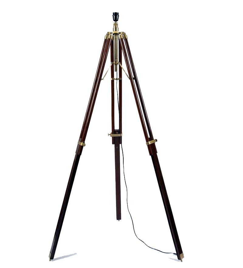 Hollywood Lampshade on Floor Lamp Tripod