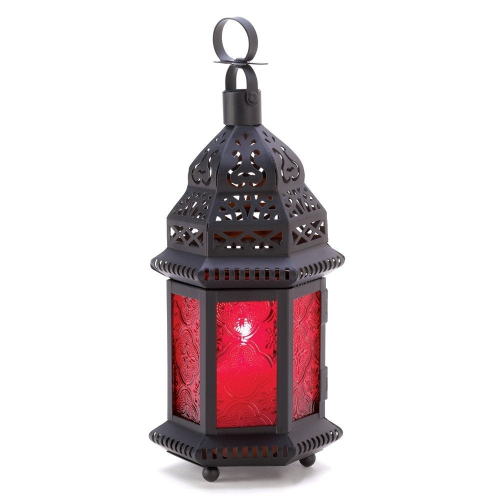 Color Glass Moroccan Lantern