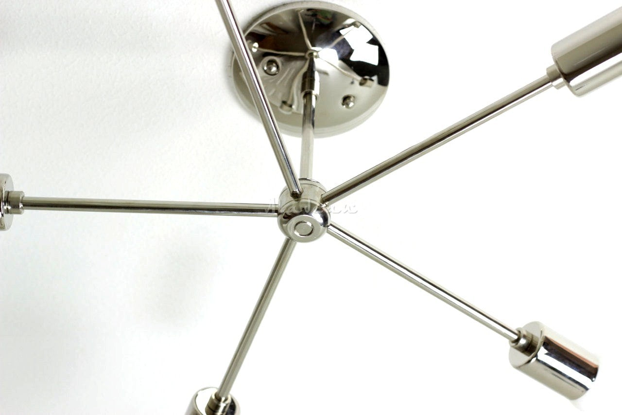 Brass Sputnik Chrome Chandelier