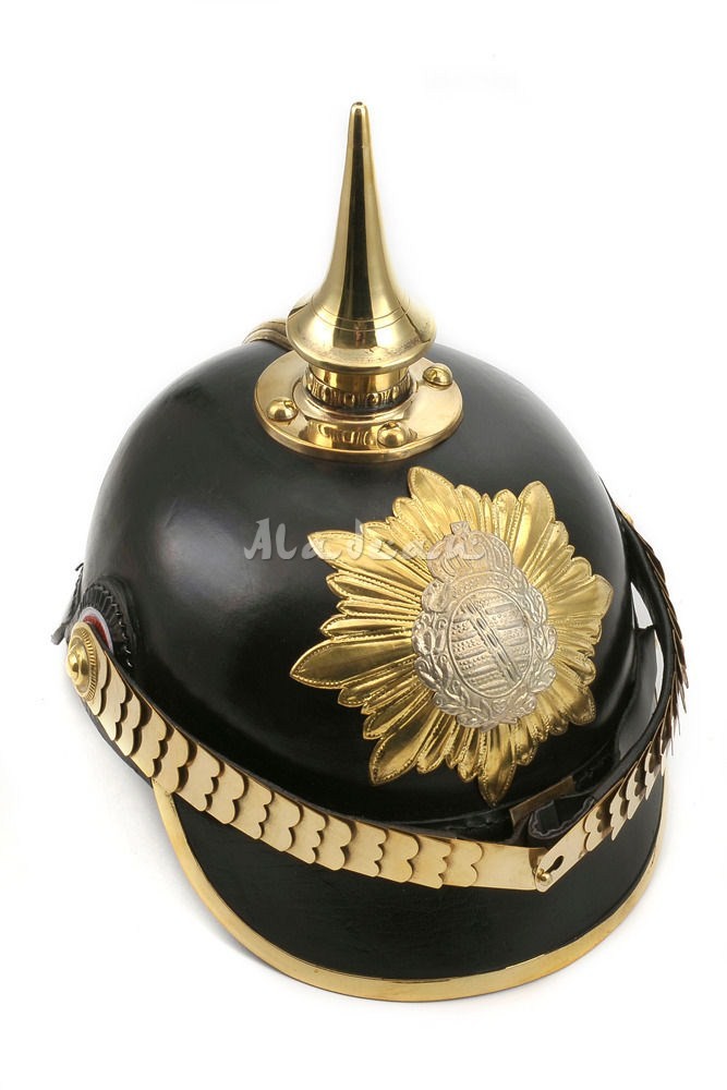 German leather pickelhaube manufacturer aladean