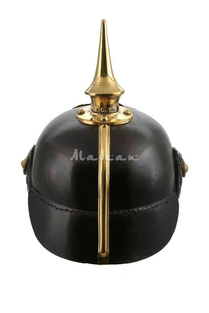 German Leather Pickalhaube Helmet