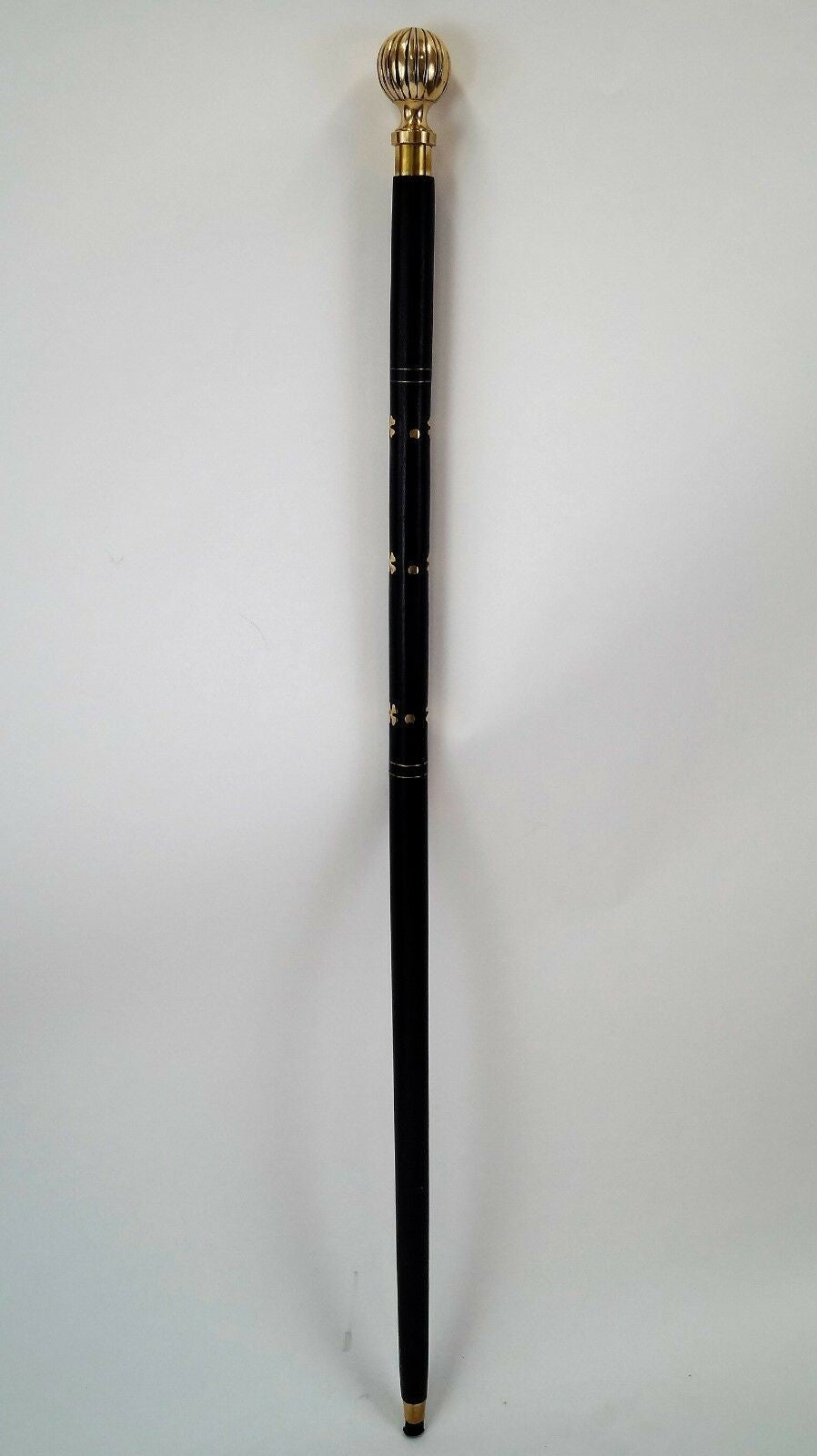 Brass Black Wood Walking Sticks