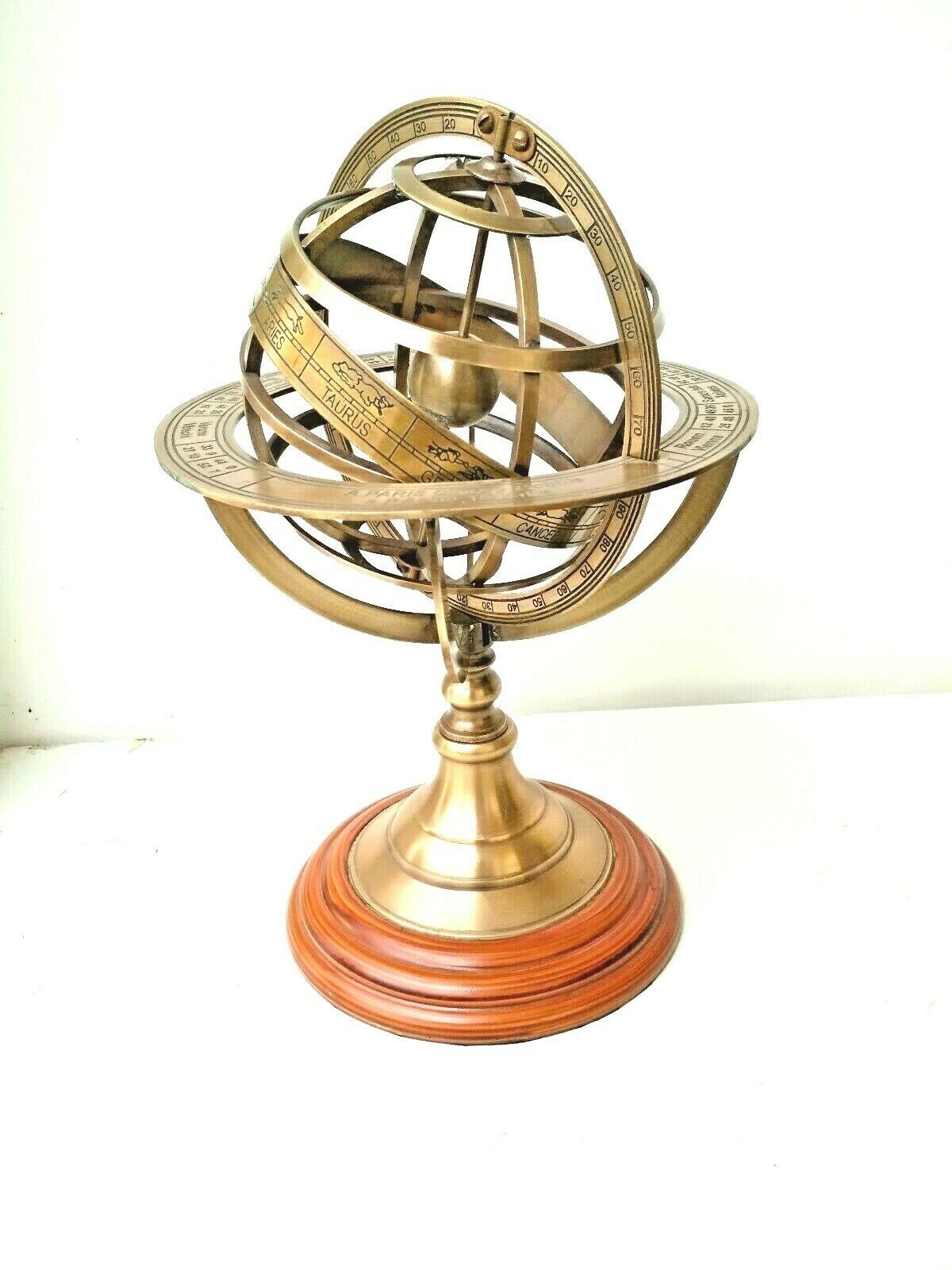 Antique Brass Armillary Globe