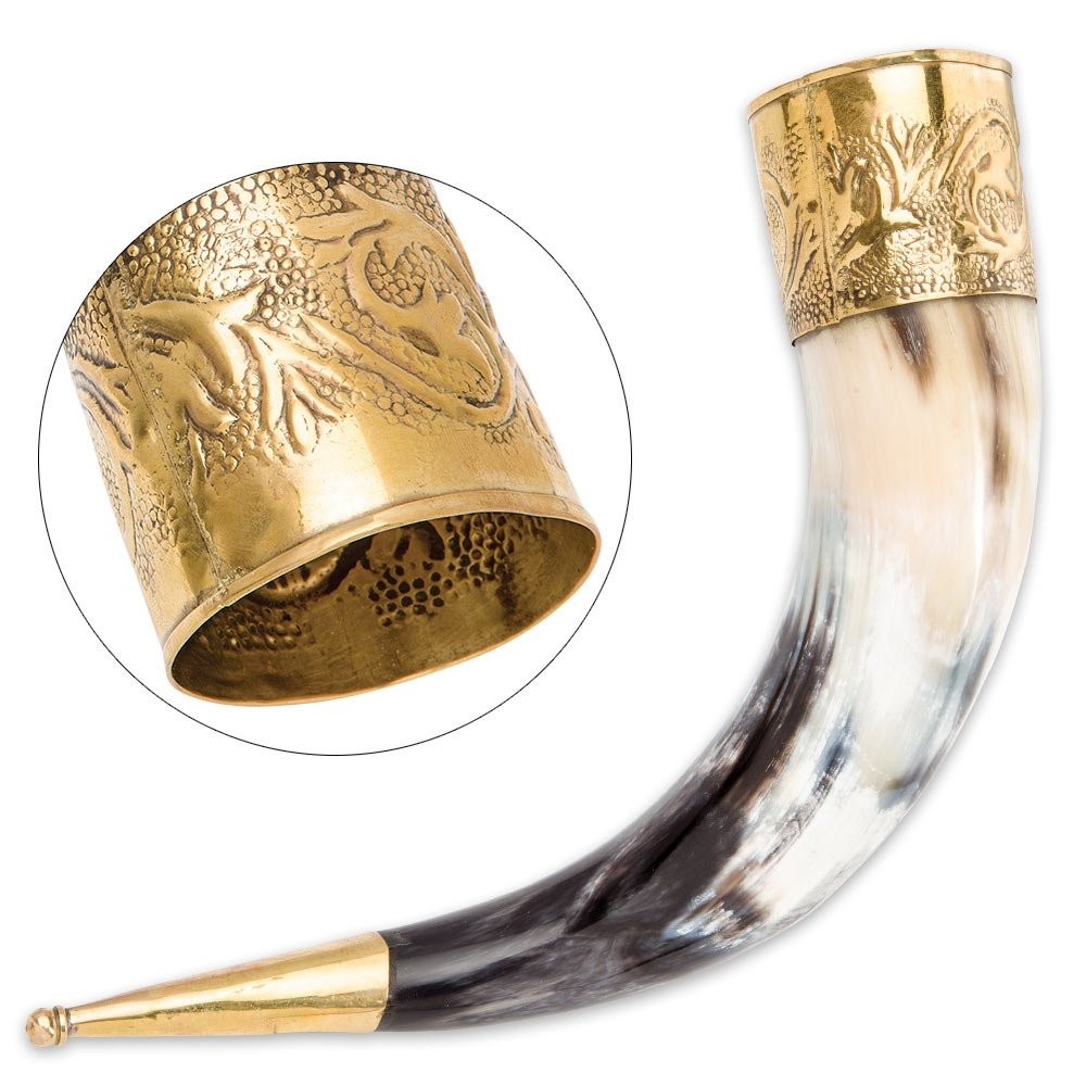 Viking Chief Drinking Horn