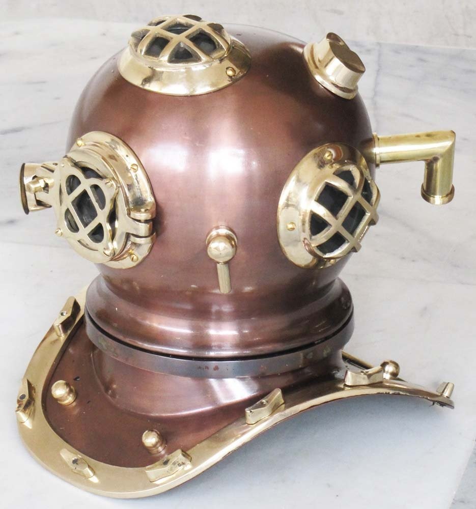 Brass Desktop Diver's Diving Helmet