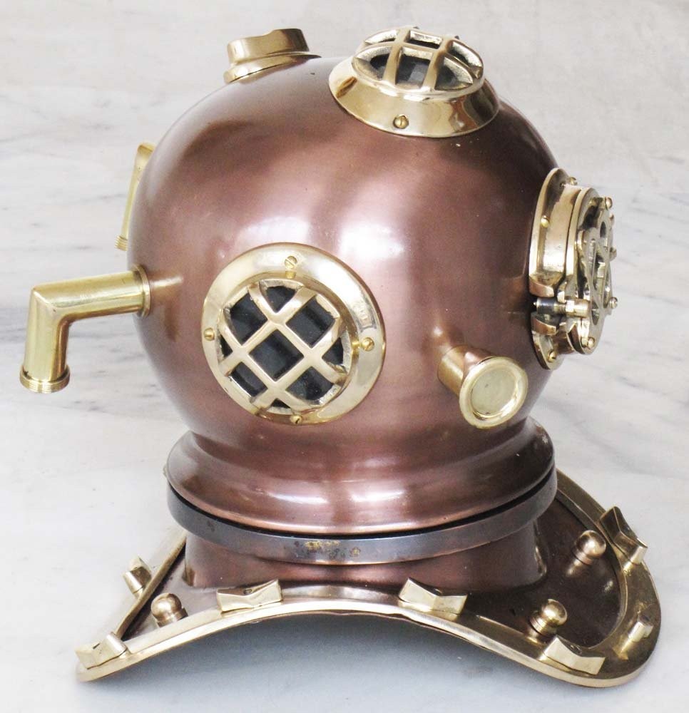 Brass Desktop Diver's Diving Helmet