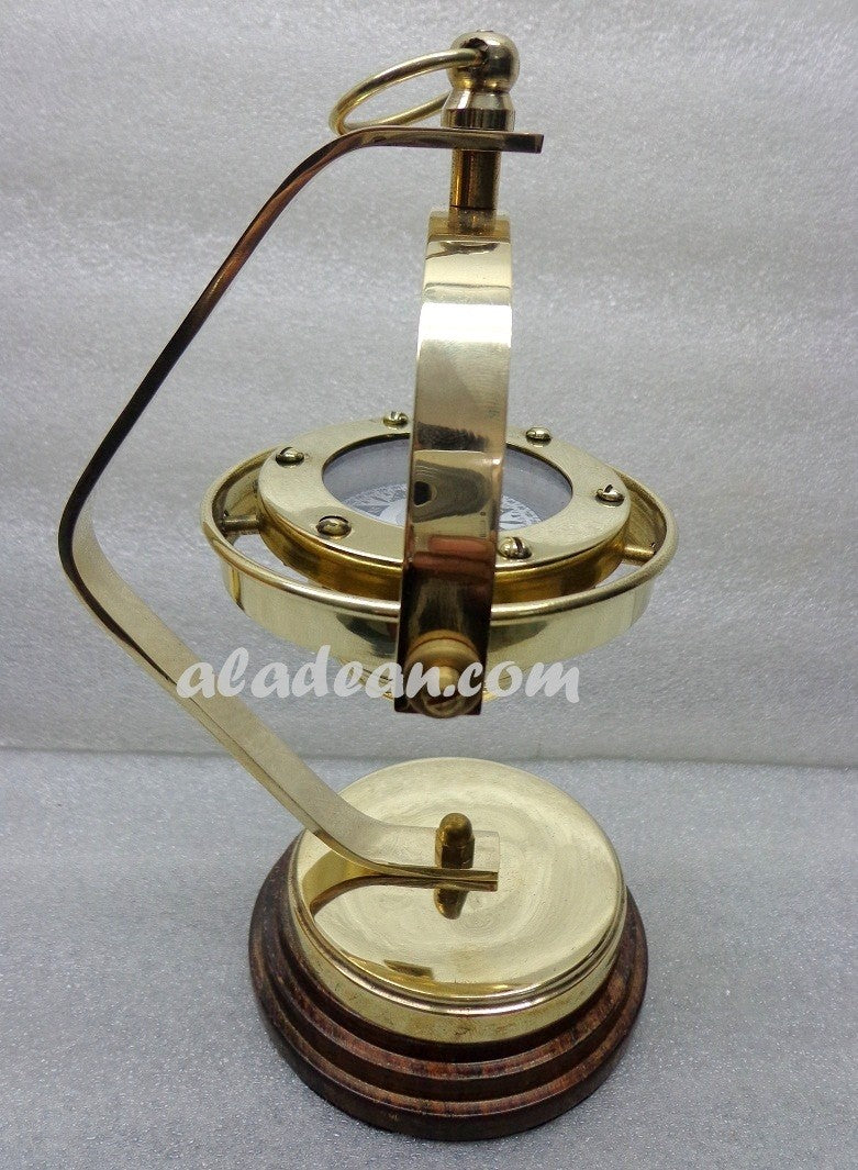 Brass Hanging Compass